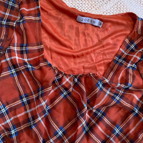 Orange Patterned Dress - Picture 3 of 3